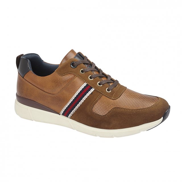 Charles Southwell Jack Lace Up Trainer Tan