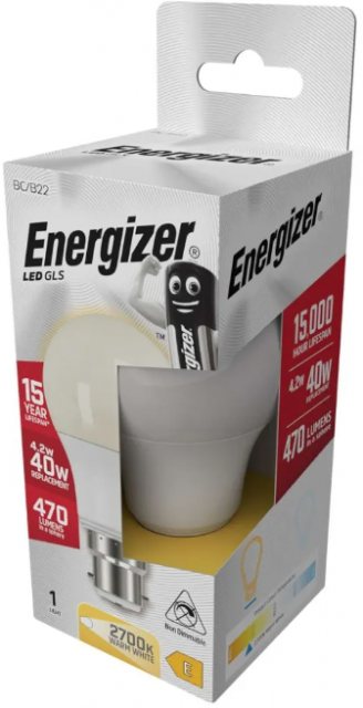 Energizer Energizer LED BC Lamp Bulb Warm White
