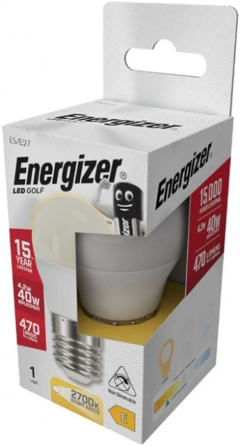 Energizer Energizer LED ES Golf Ball Bulb Warm White 40w