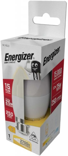 Energizer Energizer LED BC Candle Bulb