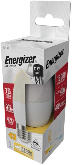 Energizer Energizer LED ES Candle Bulb Warm White 40w