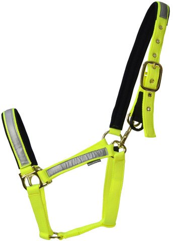 HY Equestrian Hy Equestrian Reflective Head Collar Yellow Full