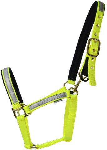 HY Equestrian Hy Equestrian Reflective Head Collar Yellow