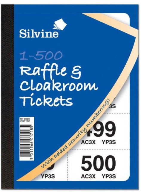 Cloakroom & Raffle Tickets 1-500