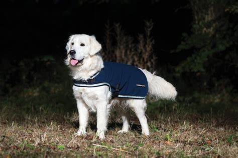 Rambo Waterproof Fleece Dog Coat Navy