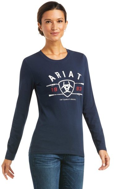 Ariat Logo T-Shirt Navy Size S