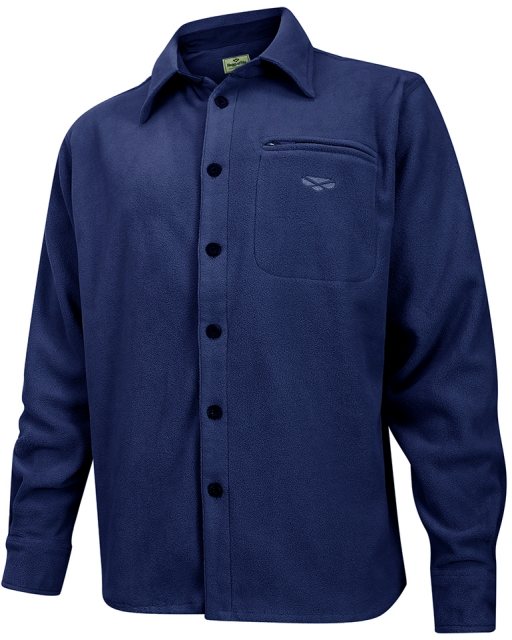 Hoggs Of Fife Hoggs Highlander Fleece Shirt Navy