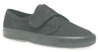 Velcro Plimsole Black