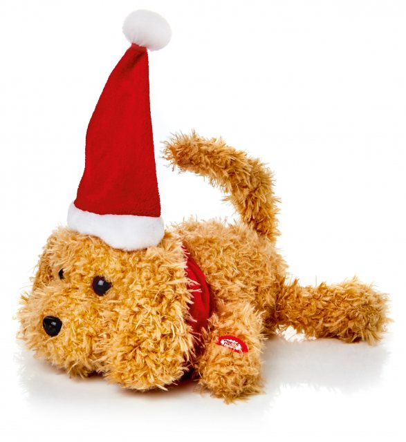 Christmas Laughing Puppy 28cm