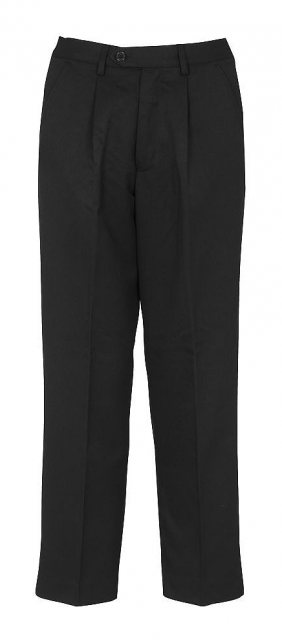 Banner Putney Boy's Pleated Elasticated Waist Trouser Black