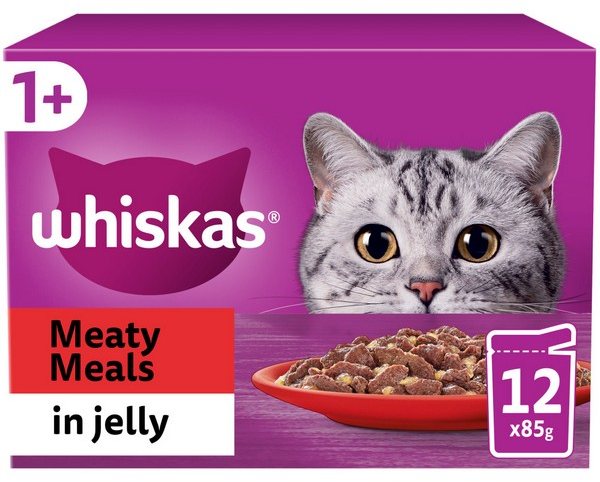 Whiskas Whiskas 1+ Meaty Meals In Jelly 12 x 85g