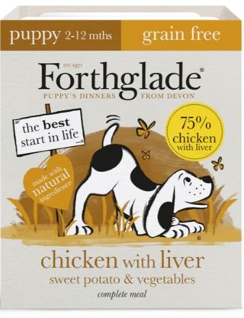 FORTHGLA Complete Grain Free Puppy Chicken, Liver & Veg 395g