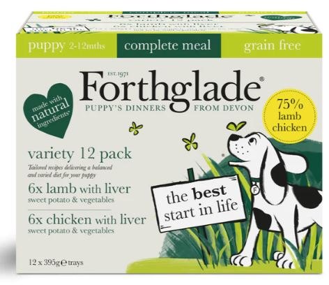 FORTHGLA Complete Grain Free Puppy Lamb, Chicken & Brown Rice 12 x 395g