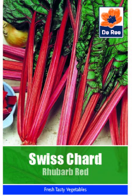 De Ree Swiss Chard Rhubarb Red Seeds