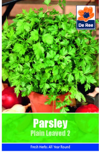 De Ree Parsley Plain Leaved Seeds