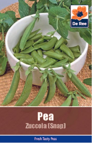 De Ree Pea Zuccola Snap Seeds