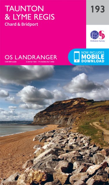 OS Landranger 193 Taunton & Lyme Regis