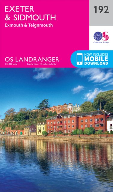 OS Landranger 192 Exeter & Sidmouth