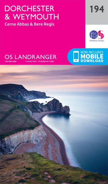 OS Landranger 194 Dorchester & Weymouth