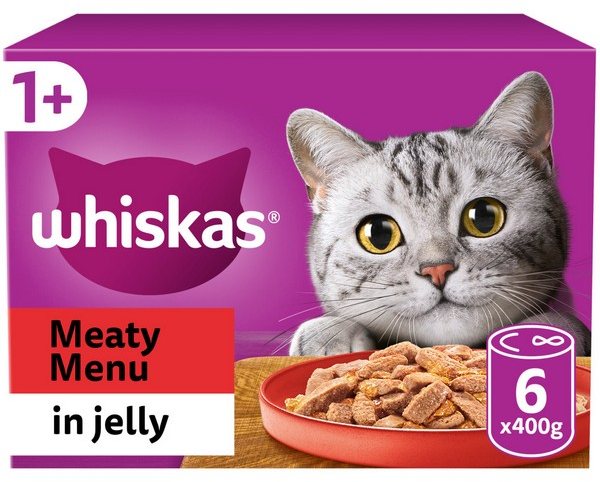 Whiskas Whiskas 1+ Meaty Menu in Jelly 6 x 400g