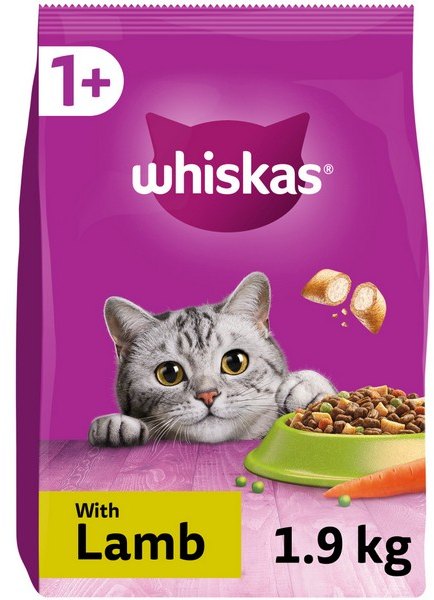 Whiskas Whiskas 1+ Complete Dry With Lamb 1.9kg