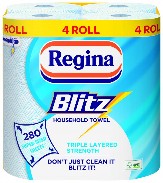REGINA Regina Blitz Household Towel 4 Pack
