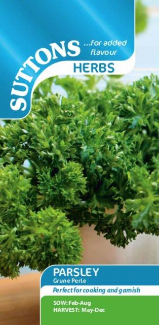SUTTONS Suttons Herb Curled Parsley Grune Perle Seeds