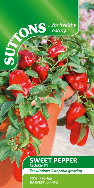 SUTTONS Suttons Sweet Pepper Redskin F1 Seeds
