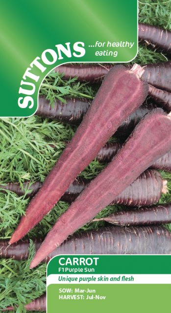 SUTTONS Suttons Carrot Purple Sun F1 Seeds