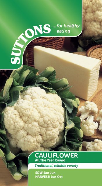 SUTTONS Suttons Cauliflower All The Year Round Seeds