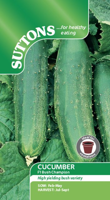 SUTTONS Suttons Cucumber Bush Champion Seeds