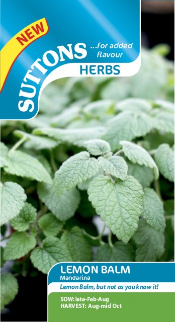 SUTTONS Suttons Herb Lemon Balm Mandarina Seeds