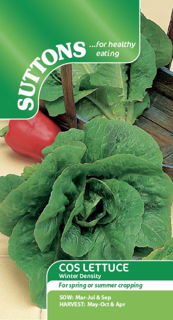 SUTTONS Suttons Lettuce Cos Winter Density Seeds