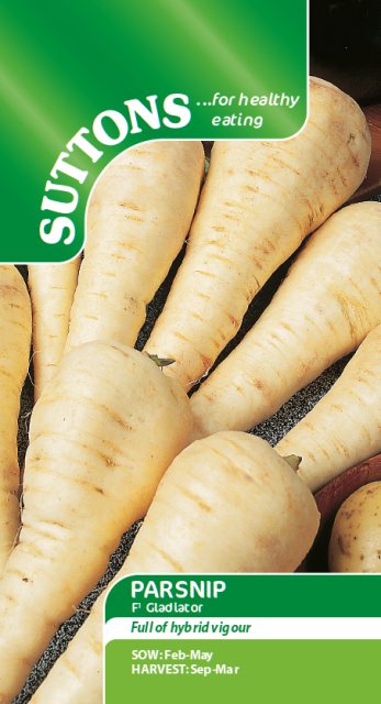 SUTTONS Suttons Parsnip Gladiator F1 Seeds