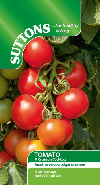 SUTTONS Sutton's Tomato Crimson Cocktail F1 Seeds