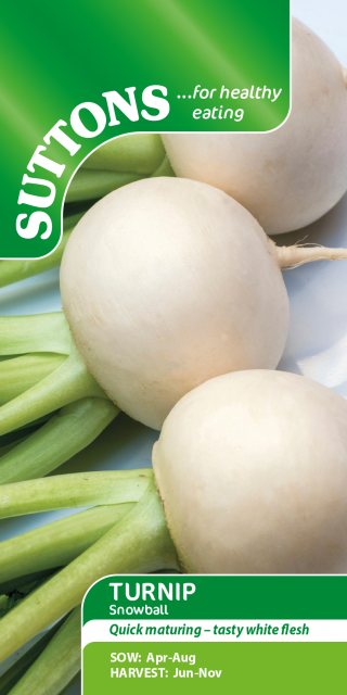 SUTTONS Suttons Turnip Snowball Seeds