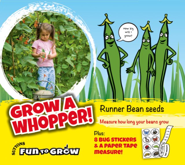 SUTTONS Suttons Fun To Grow Runner Bean Grow A Whopper Seeds