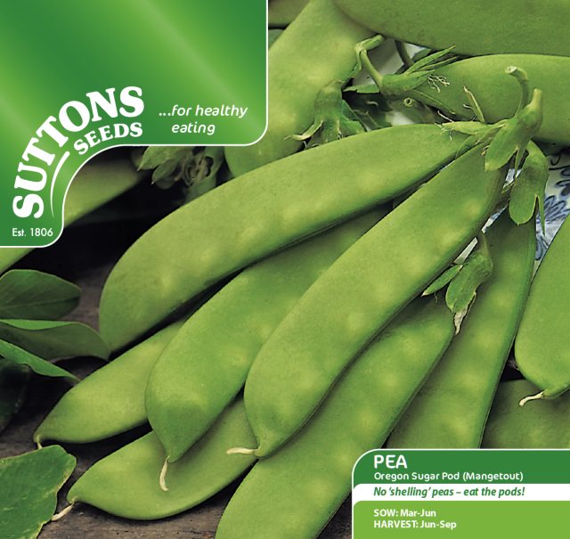 SUTTONS Pea Oregon Sugar Pod Mangetout Seeds