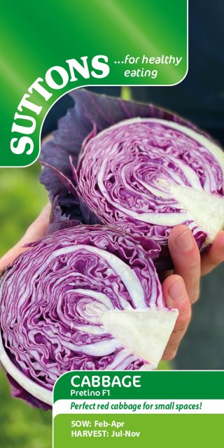 SUTTONS Suttons Cabbage Pretino F1 Seeds