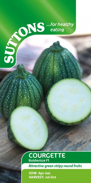 SUTTONS Suttons Cucurbita Pepo Boldenice Courgette F1 Seeds