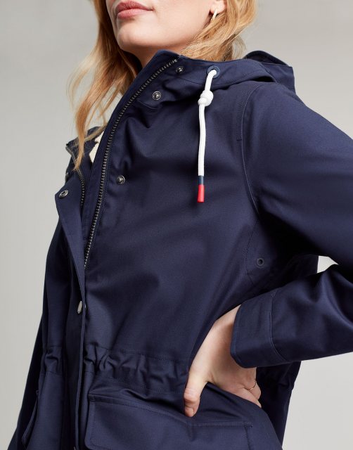 Joules french navy coat hotsell