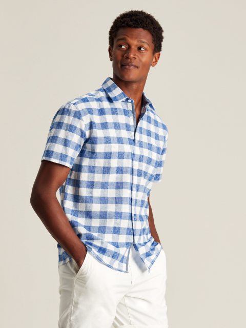 Joules Joules Breaker Shirt Blue Gingham