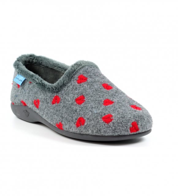 Lunar Lunar Callisto Full Slipper Grey