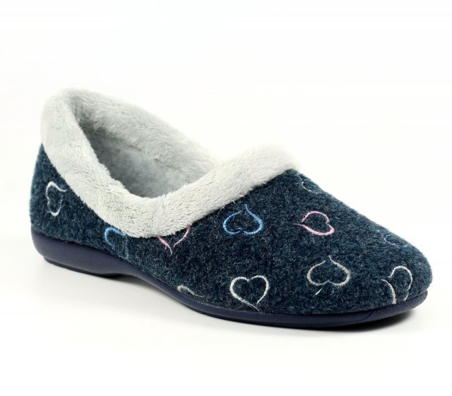 Lunar Lunar Sandino Slipper Navy