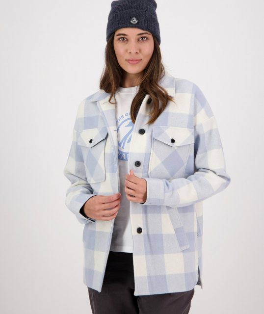 Swanndri Swanndri Anchorage Wool Shirt Jacket Powder Check