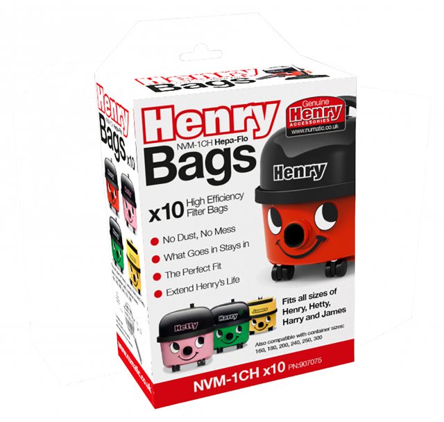 NUMATIC Nmatic Hepaflo Henry Vacuum Bags 10 Pack