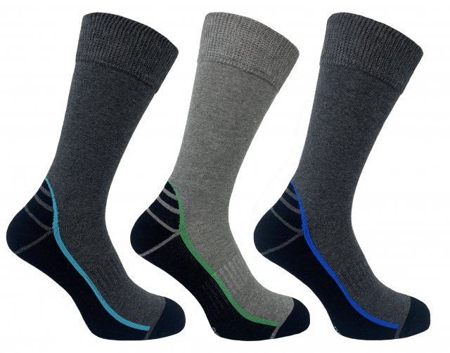 Bramble Bramble Hiker Sock Grey 3 Pack