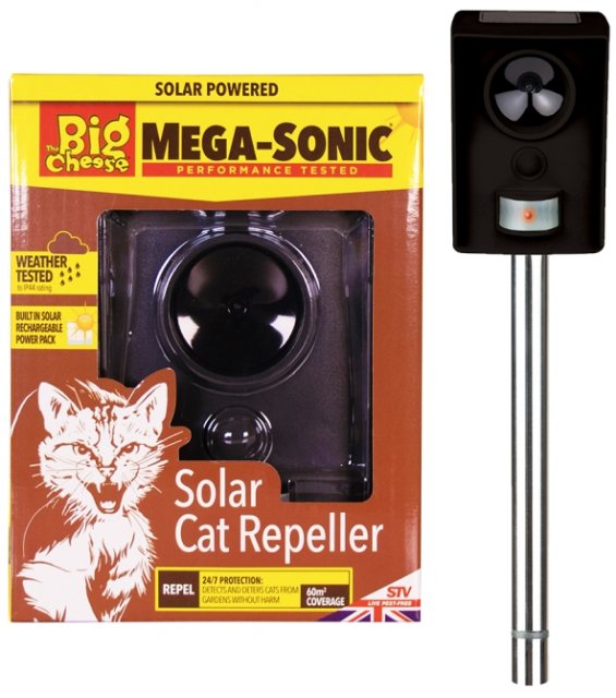 Defender Big Cheese Mega-Sonic Cat Repeller Solar