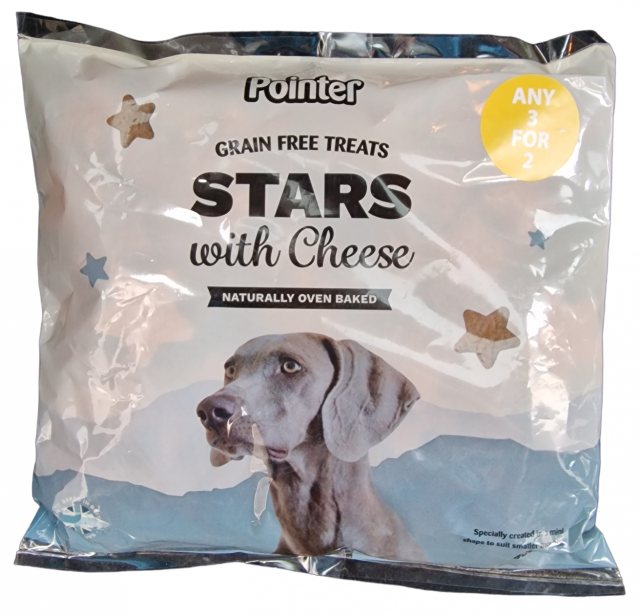 POINTER Pointer Grain Free Cheese Stars 400g