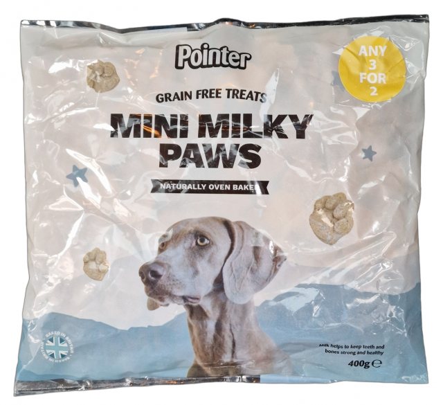 POINTER Pointer Grain Free Mini Milky Paws 400g